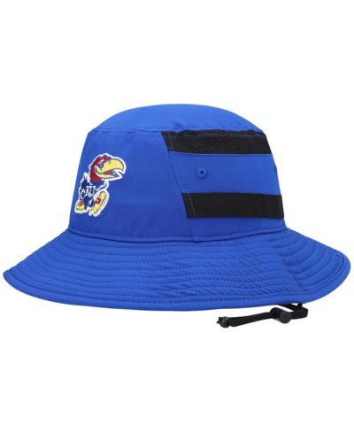 Men's adidas Royal Kansas Jayhawks 2021 Sideline AEROREADY Bucket Hat