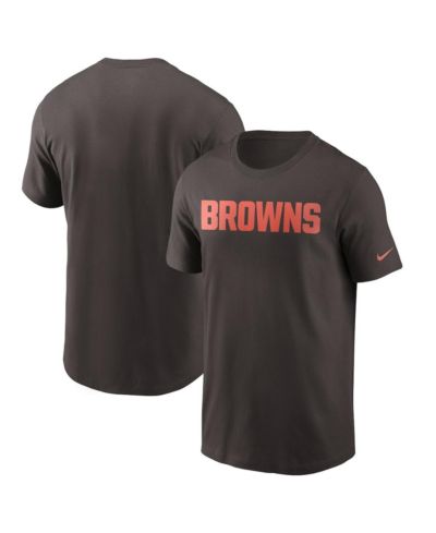 Мужская футболка Nike Brown Cleveland Browns Team Wordmark