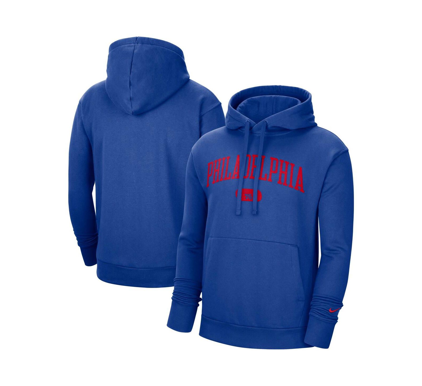 Мужское худи Nike Royal Philadelphia 76ers Heritage Essential Pullover