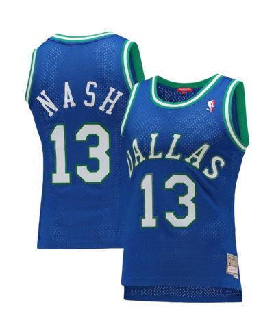 Women's Mitchell & Ness Steve Nash Blue Dallas Mavericks 1998-99 Hardwood Classics Swingman Jersey