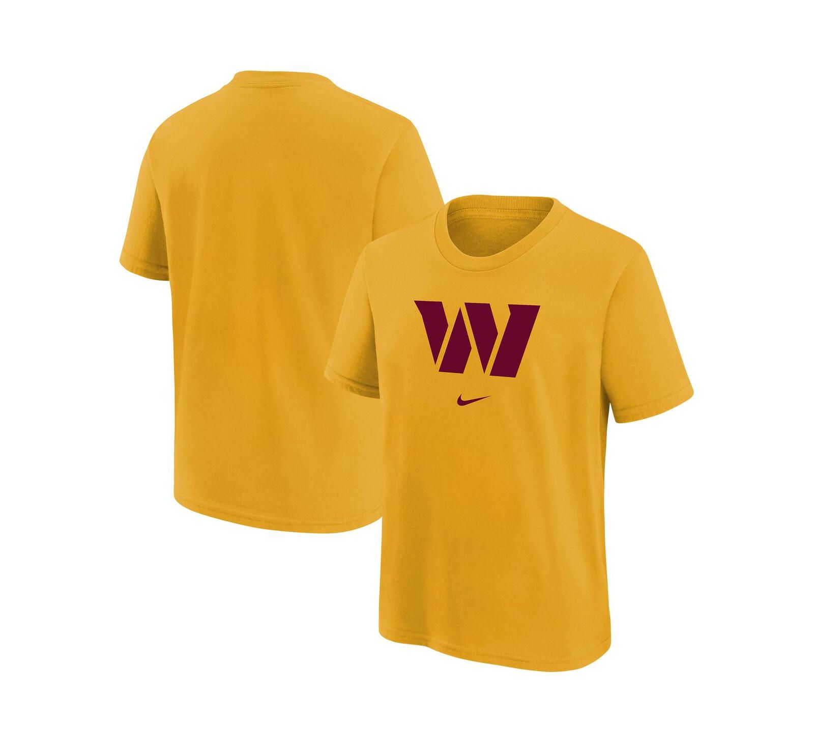 Детская футболка Nike Gold Washington Commanders Team Logo