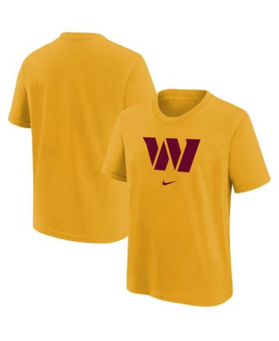 Детская футболка Nike Gold Washington Commanders Team Logo