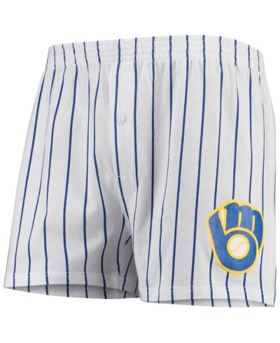 Мужские боксеры Concepts Sport Milwaukee Brewers Vigor, белые