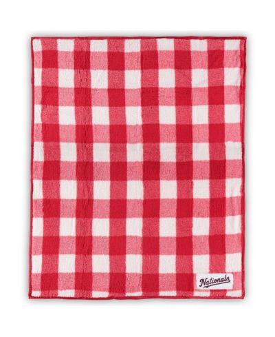 Флисовый плед Washington Nationals Buffalo Check, 50" x 60"