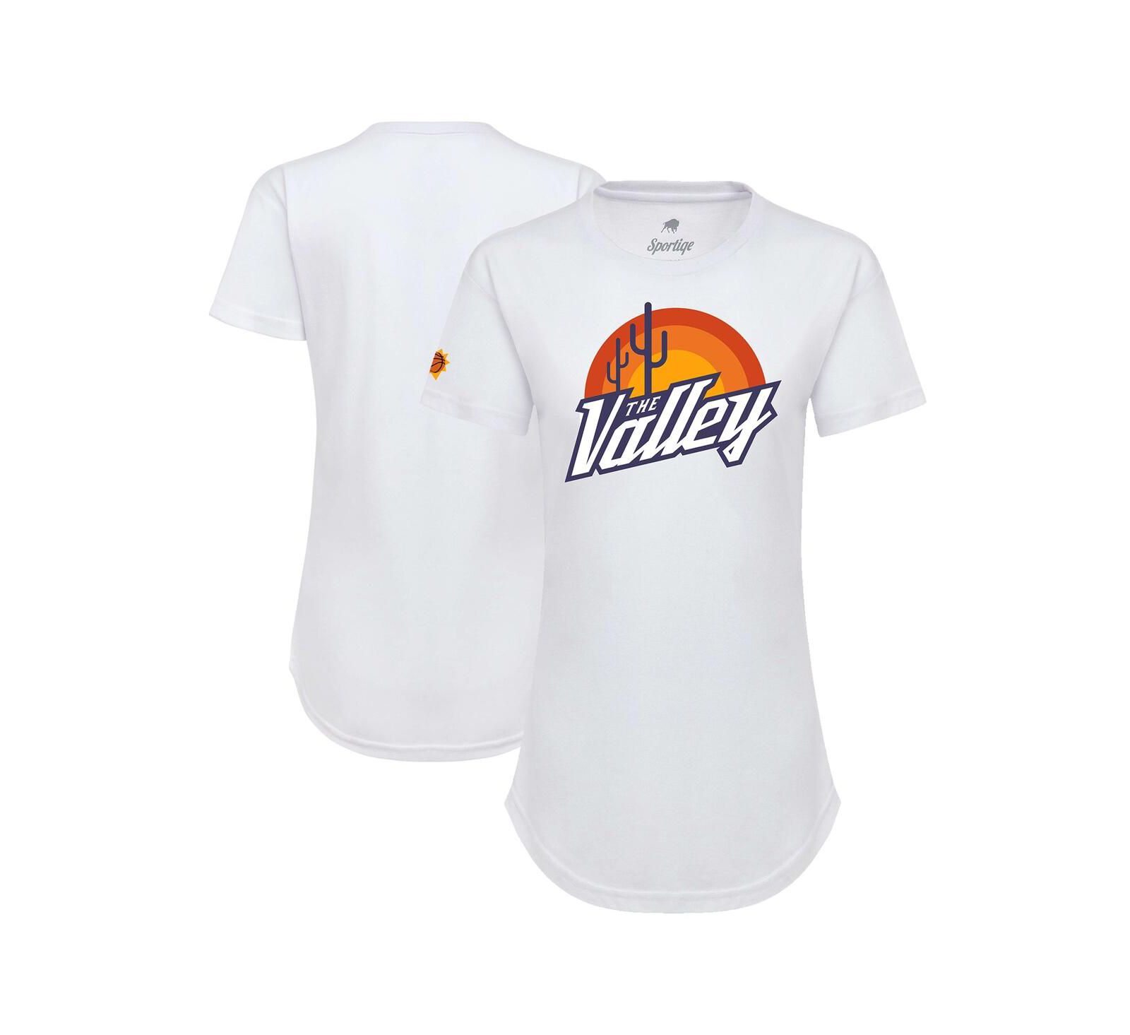 Women's Sportiqe White Phoenix Suns 2021/22 City Edition Phoebe T-shirt