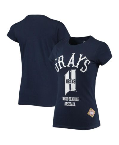 Женская футболка Stitches Navy Homestead Grays Negro League Logo