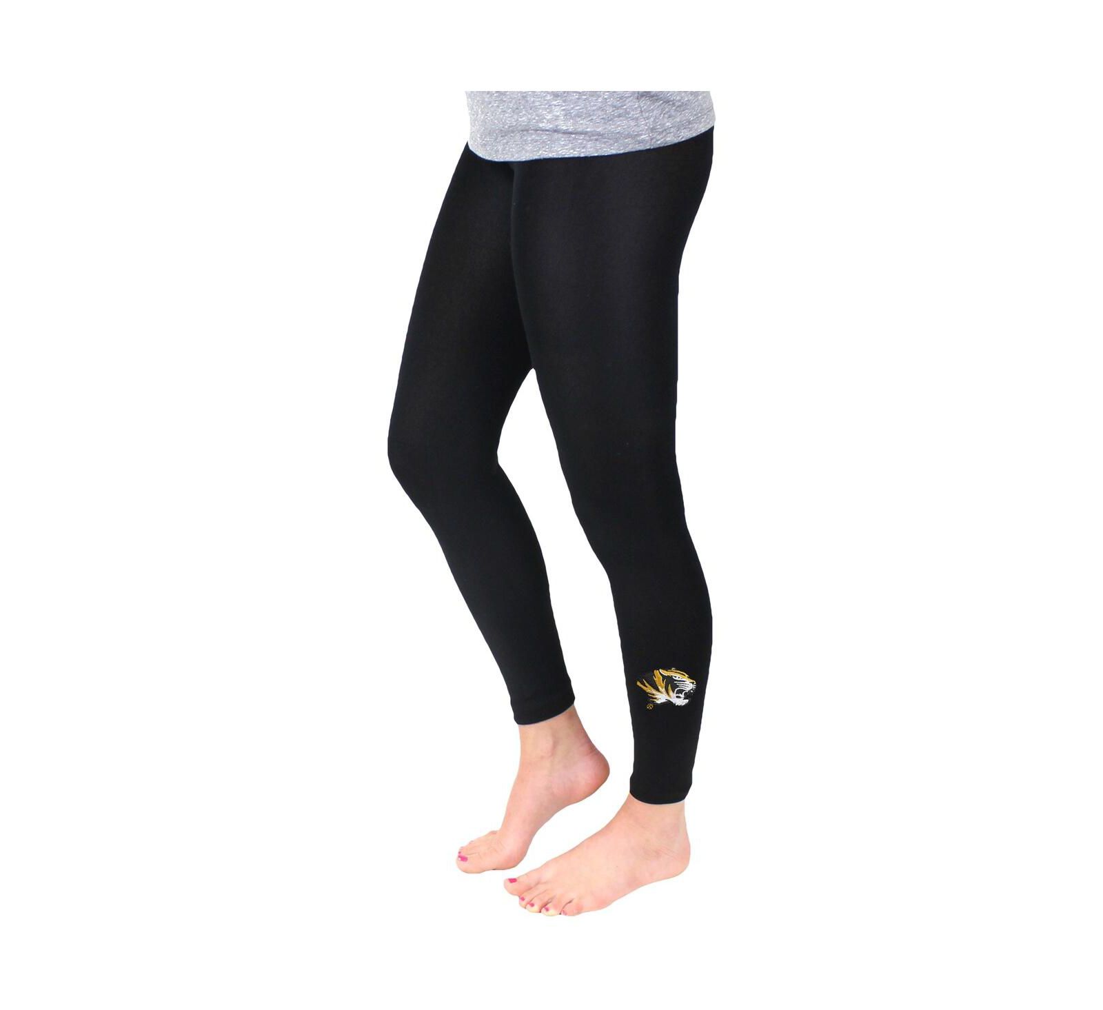 Women's ZooZatz Black Missouri Tigers Fleece Leggings