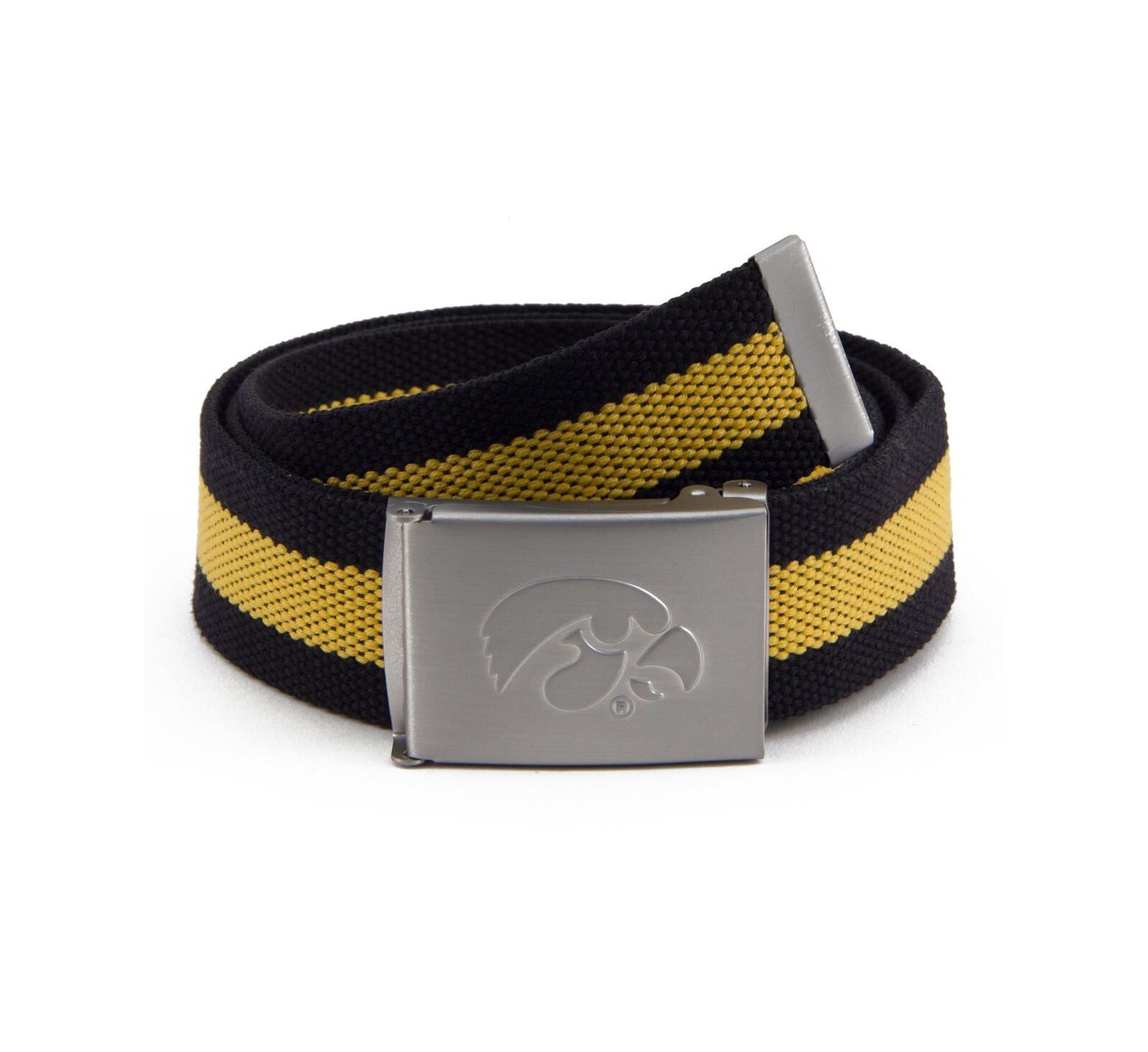 Men's Iowa Hawkeyes Fabric Belt