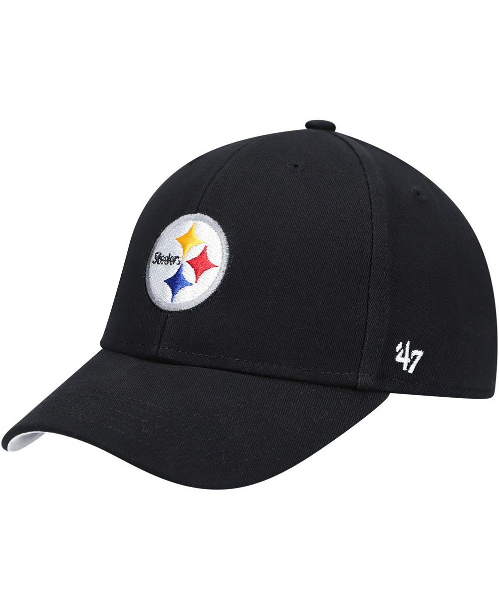 Детская унисекс кепка '47 Black Pittsburgh Steelers Basic Mvp Adjustable Hat