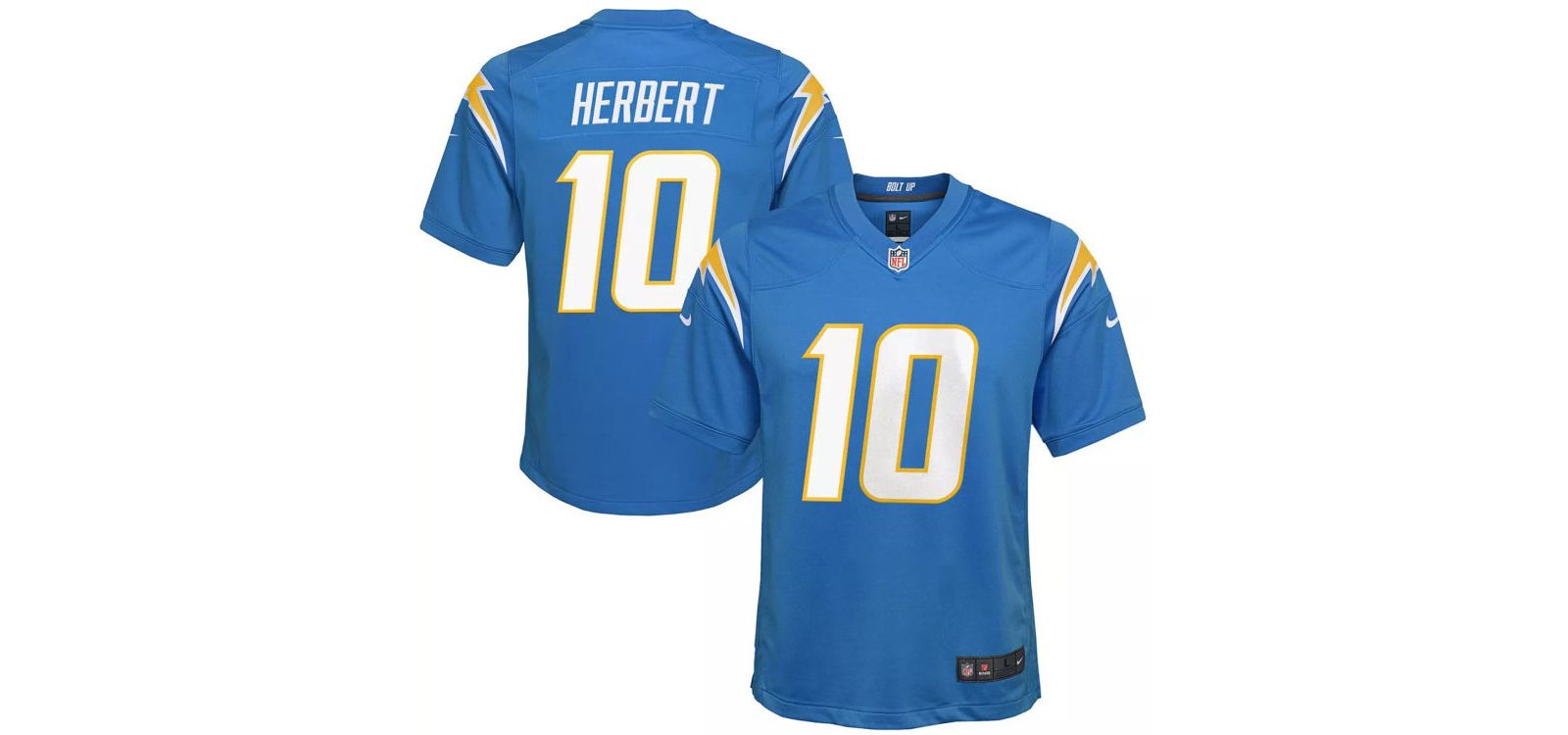 Детская игровая джерси Nike Big Boys Justin Herbert Los Angeles Chargers