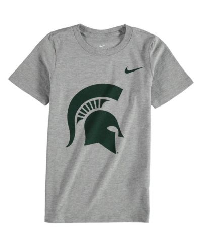 Preschool Boys and Girls Nike Charcoal Michigan State Spartans Logo T-shirt