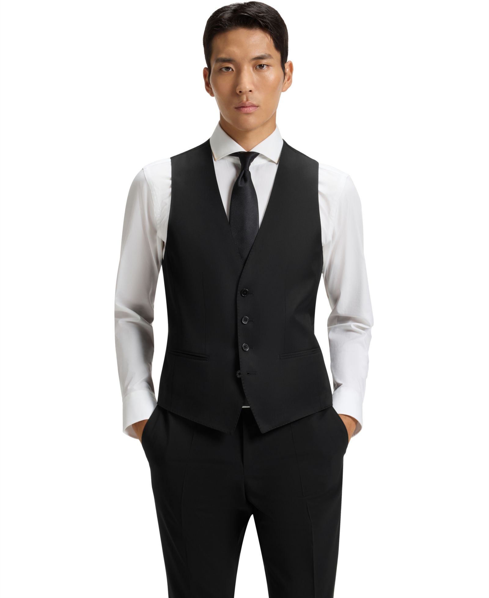 BOSS Men's Single-Breasted Waistcoat