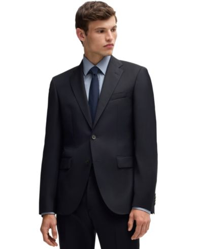 BOSS by Hugo Boss Men's Virgin-Wool Serge Suit Jacket
