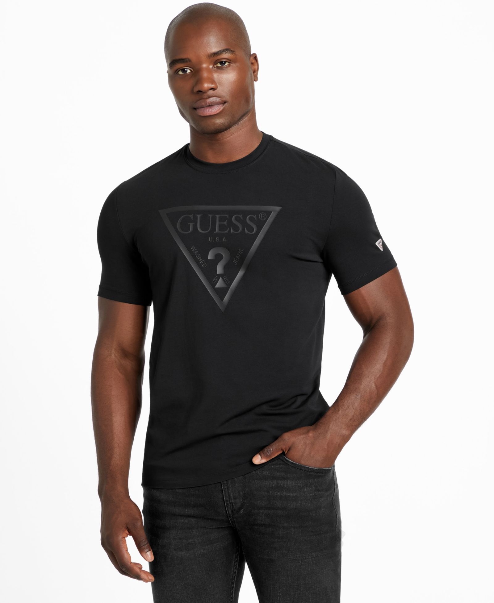 GUESS Men’s Eco Tonal Logo T-Shirt