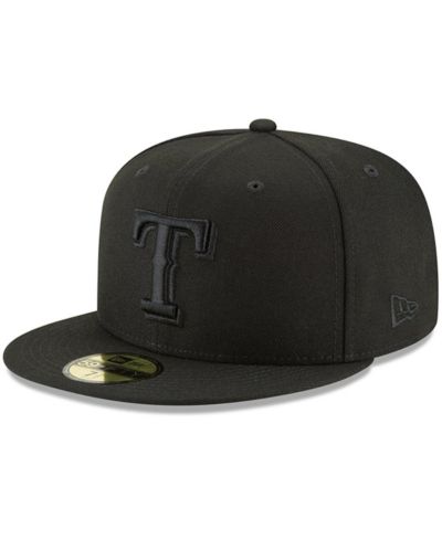Мужская кепка New Era 59FIFTY с логотипом Texas Rangers, черная