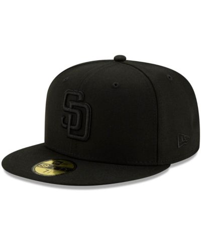 Мужская черная fitted-шапка San Diego Padres 59FIFTY