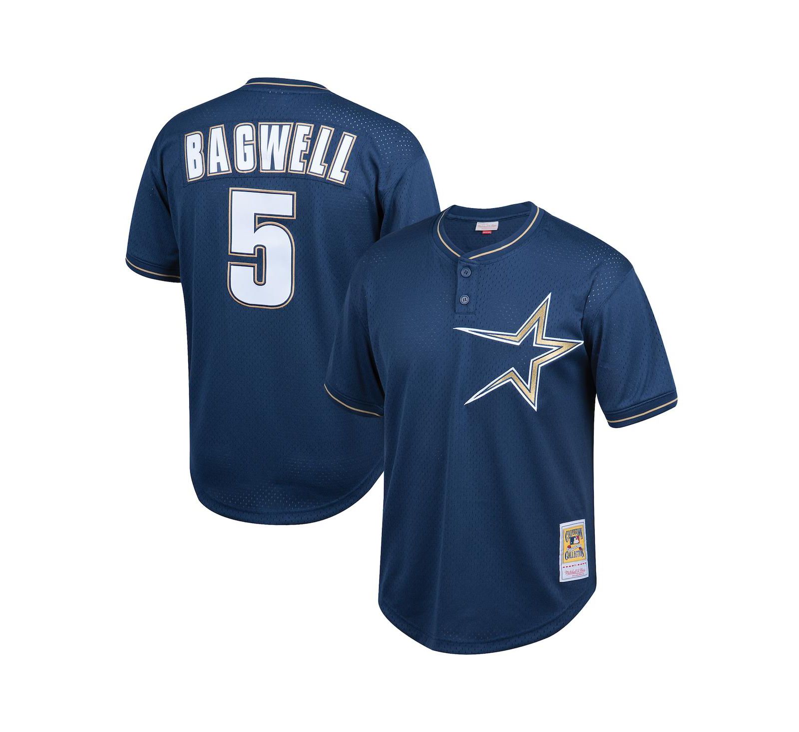 Детская джерси Jeff Bagwell Houston Astros из сетки, Mitchell & Ness