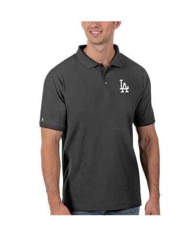 Мужская рубашка-поло Antigua Gray Los Angeles Dodgers Legacy Pique