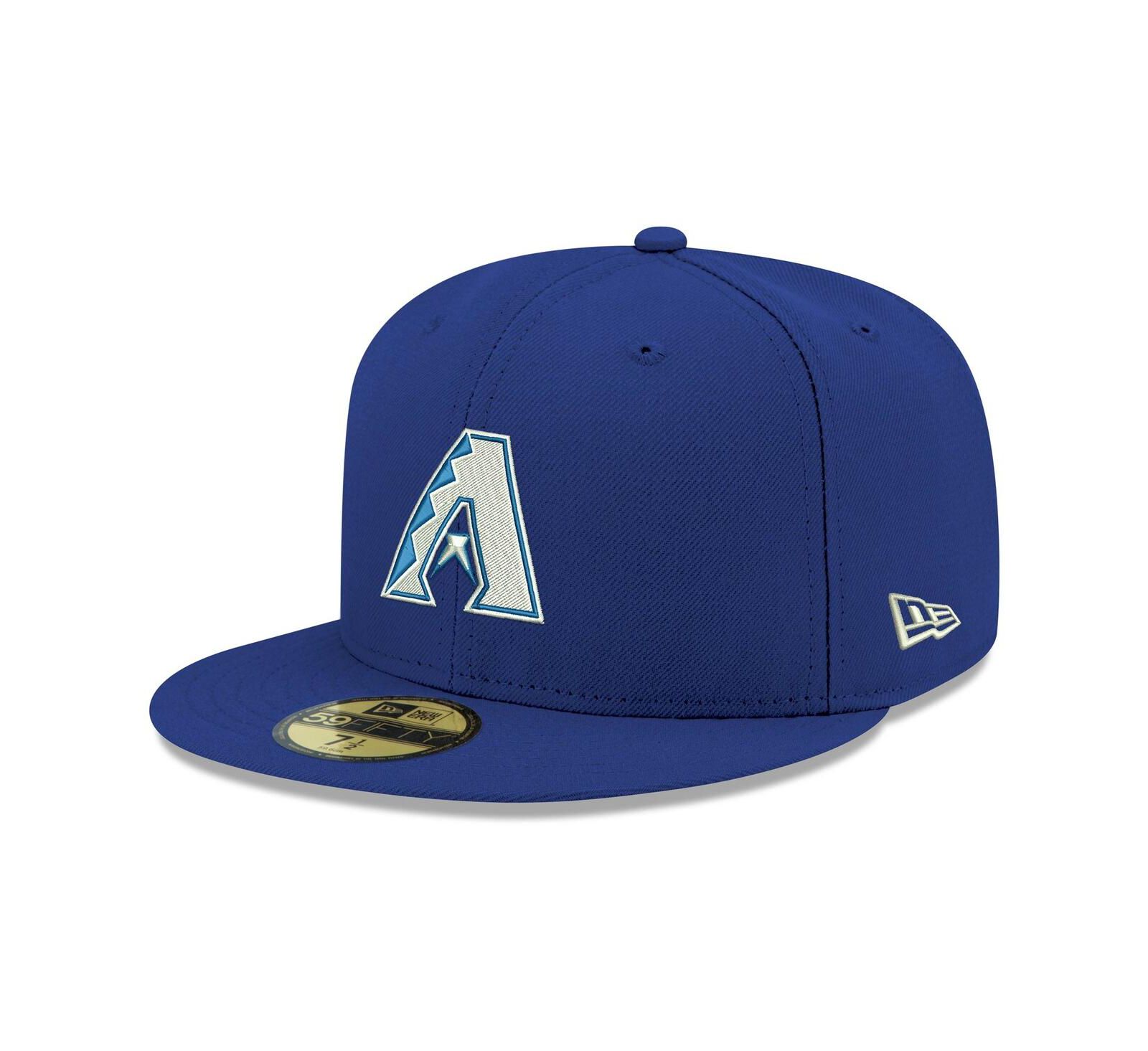 Men's Royal Arizona Diamondbacks Logo White 59FIFTY Fitted Hat