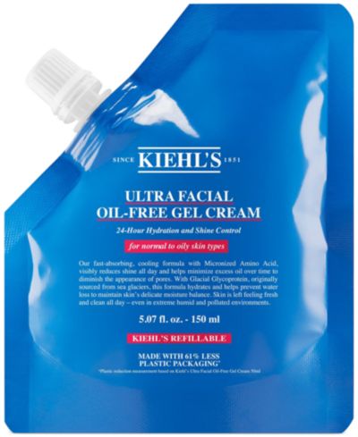 Kiehl's Since 1851 Ультра увлажняющий безжировой гель-крем, сменный пакет, 5.07 oz.