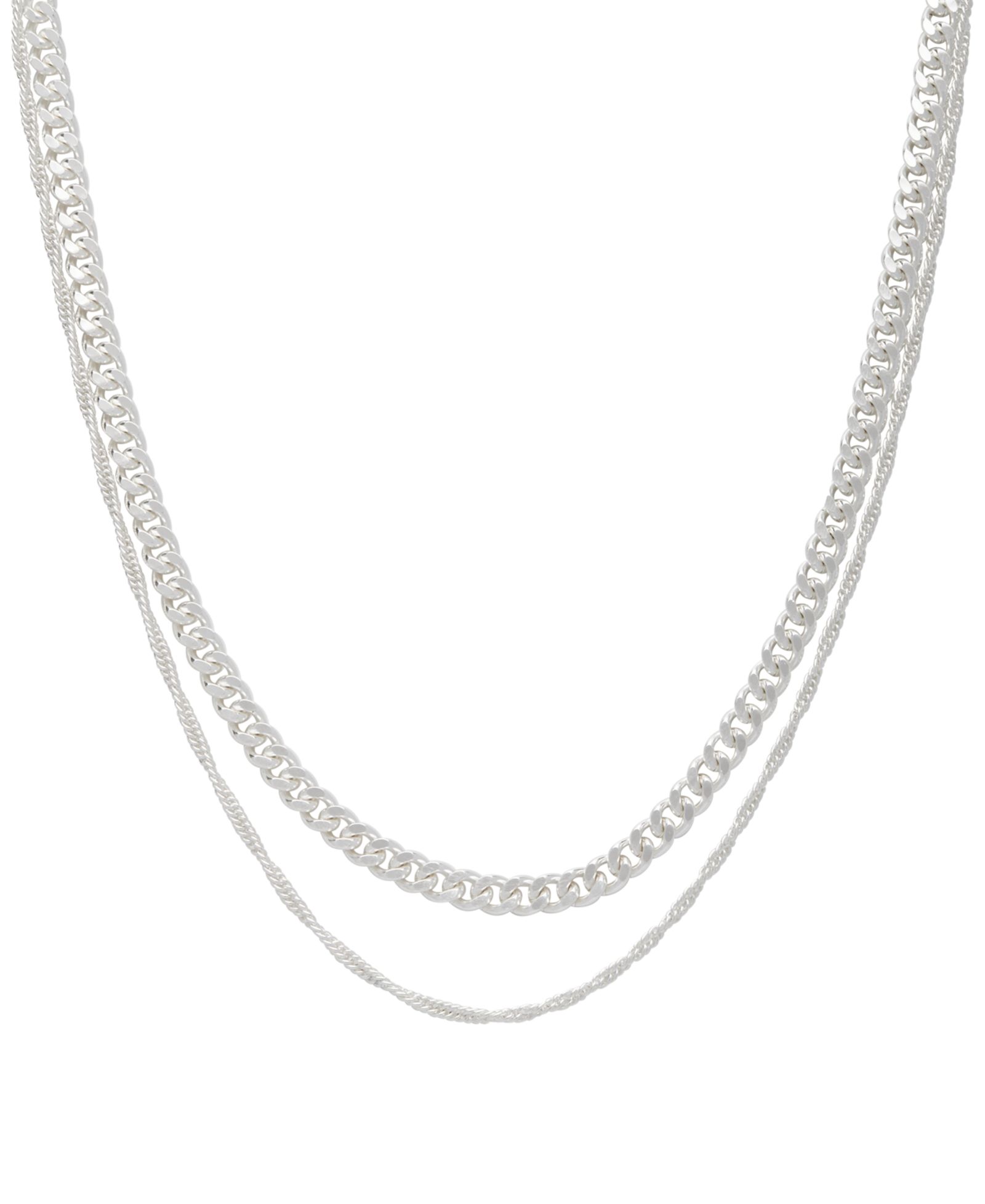 And Now This женское ожерелье Double Chain 16" + 2" extender и 18" + 2" extender