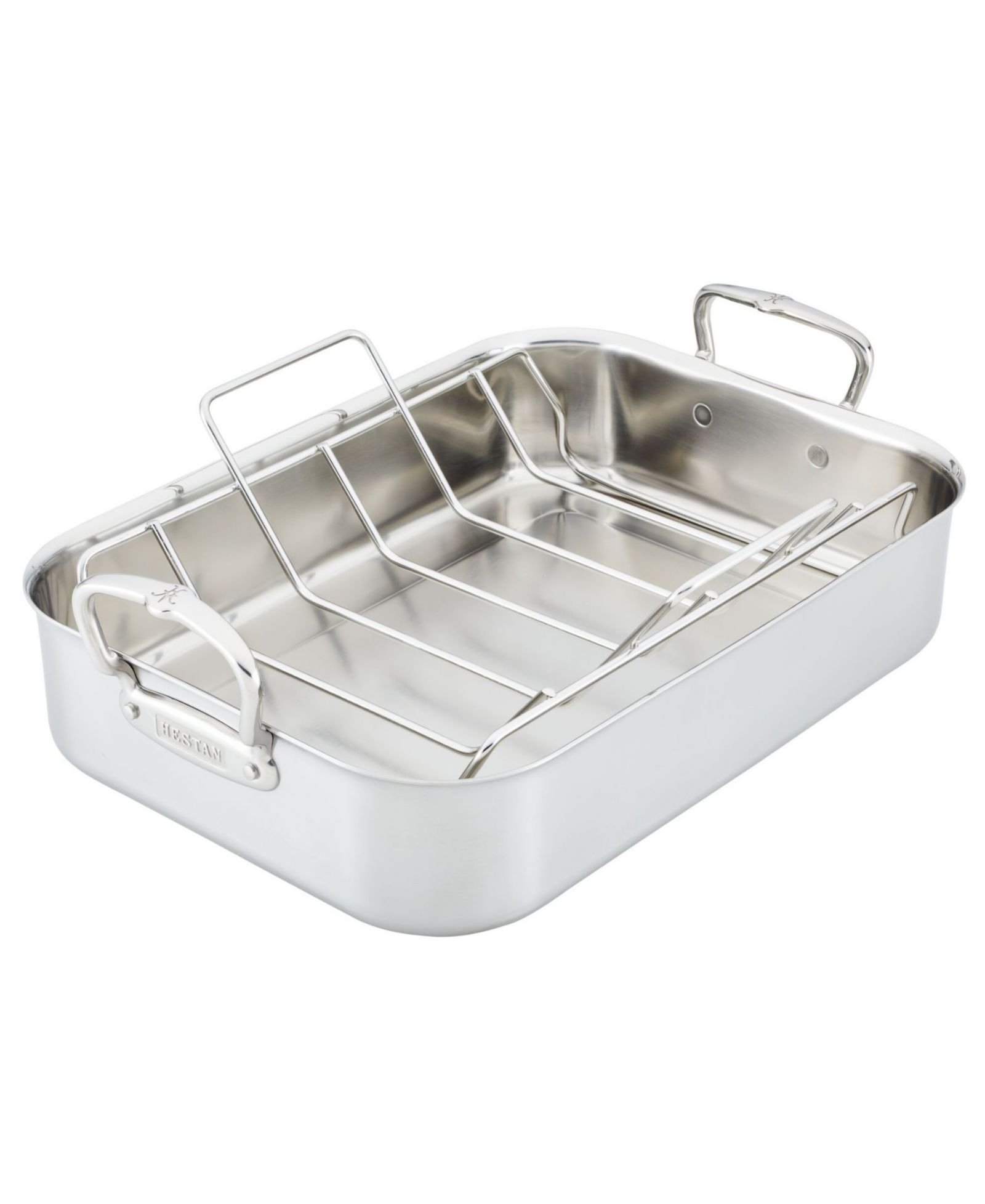 Hestan Provisions Classic Clad Small Roaster with Rack