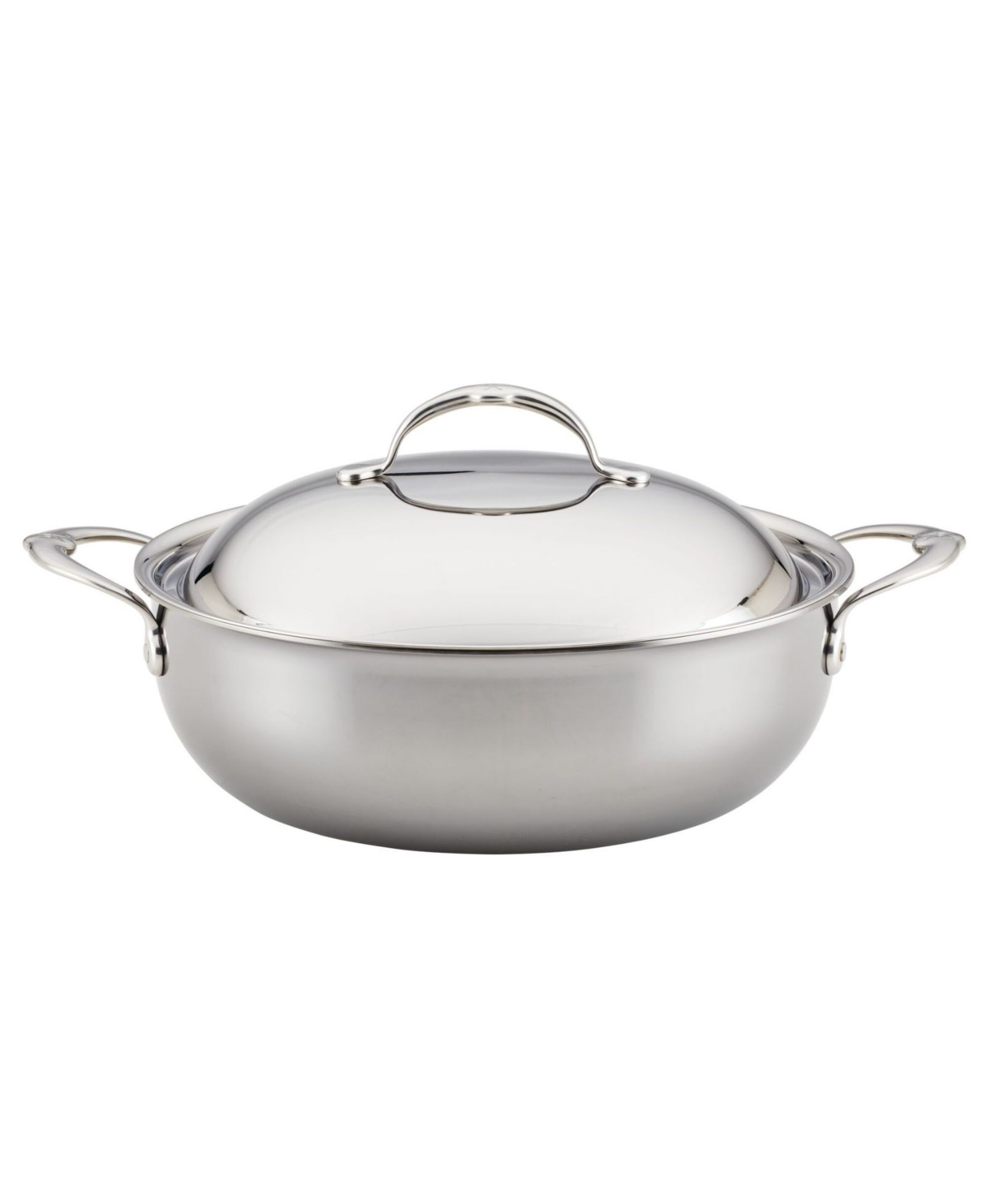 Hestan NanoBond Titanium Stainless Steel 5-Quart Dutch Oven with Dome Lid