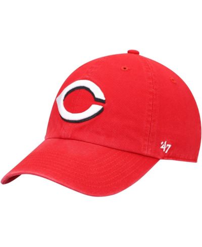 Youth Unisex Red Cincinnati Reds Team Logo Clean Up Adjustable Hat