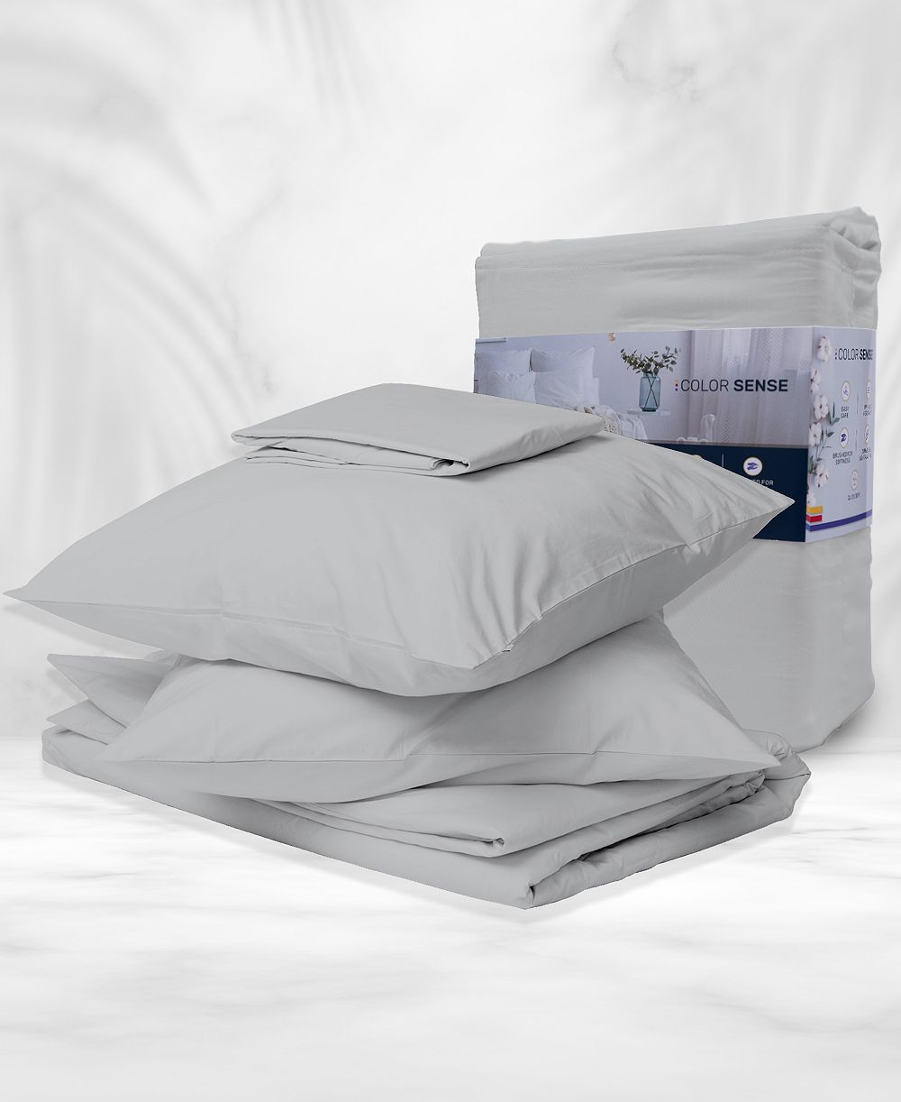 Color Sense 800 Thread Count Cotton Blend 4 Pc Sateen Sheet Set, King