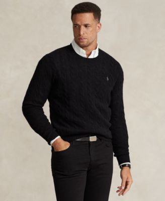 Мужской шерстяной джемпер Polo Ralph Lauren Cable-Knit Wool-Cashmere