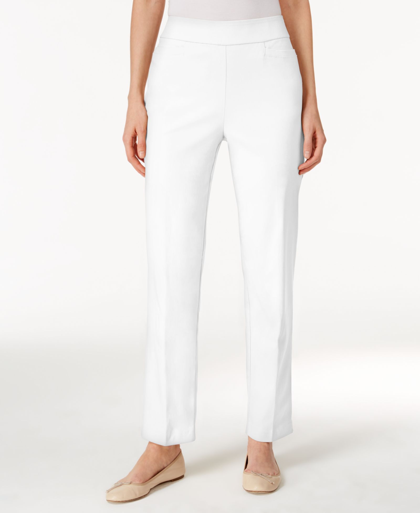 Alfred Dunner Classics Allure Pull-On Slim-Leg Pants