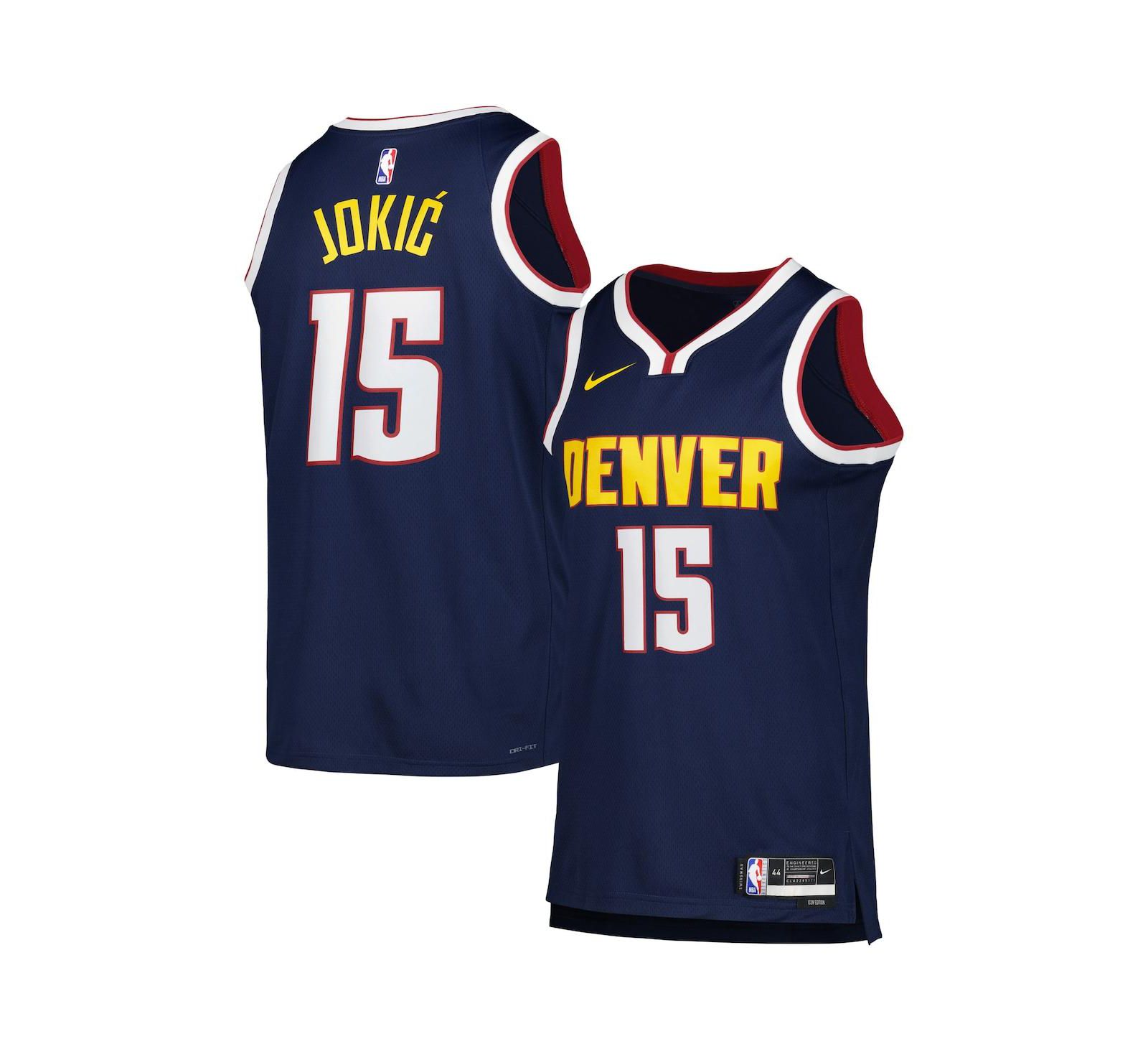 Men's and Women's Nike Nikola Jokic Navy Denver Nuggets Swingman Jersey - Icon Edition