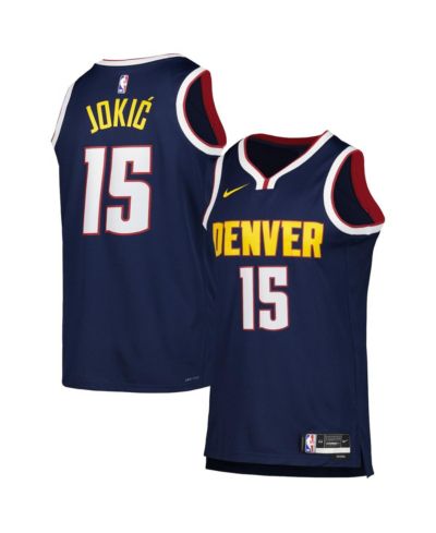 Мужская и женская джерси Nike Nikola Jokic Navy Denver Nuggets Swingman - Icon Edition