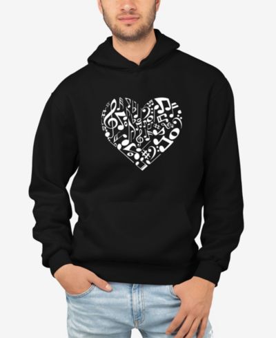 Мужское худи с принтом Word Art Heart Notes