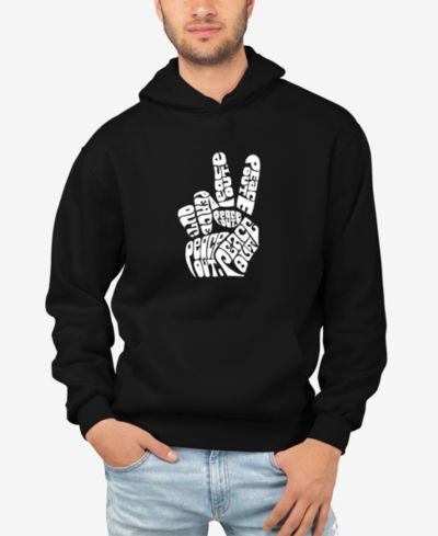 Мужское худи LA Pop Art Word Art Peace Out