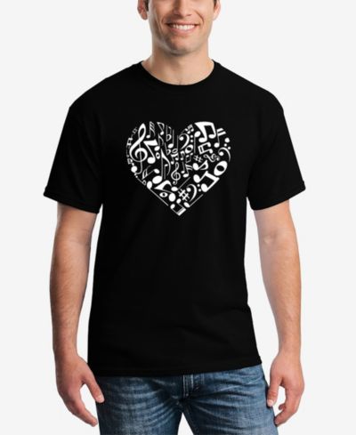 Мужская футболка с принтом Word Art Heart Notes
