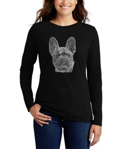 Футболка LA Pop Art Women's Long Sleeve Word Art French Bulldog