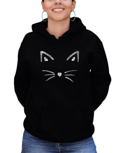 Женский свитшот LA Pop Art Word Art Hooded Whiskers
