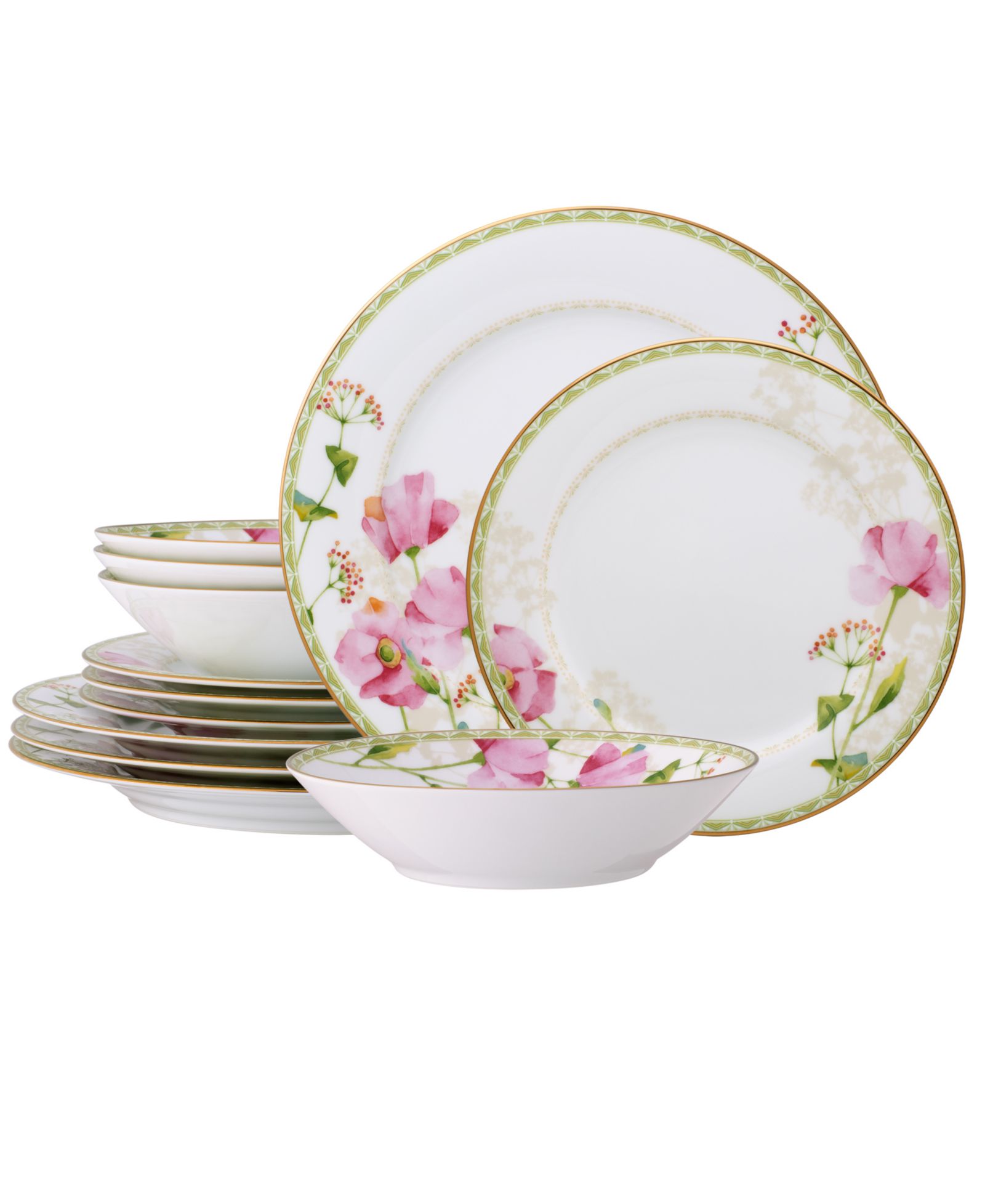 Noritake Poppy Place 12-Piece Dinnerware Set, Service For 4