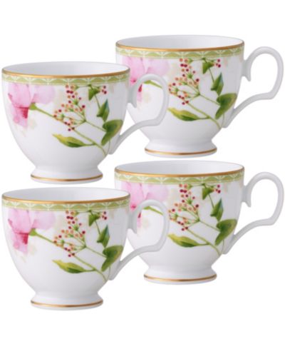 Noritake Poppy Place Set of 4 Cups, 8 oz.