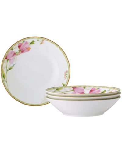 Noritake Poppy Place Set of 4 Soup Bowls, 7.50", 12 oz.