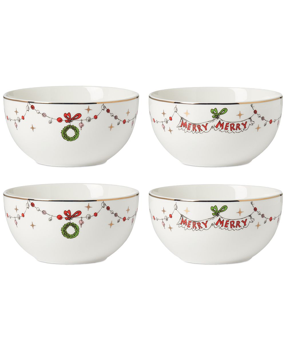 Набор универсальных чаш Lenox Merry Grinchmas, 4 шт