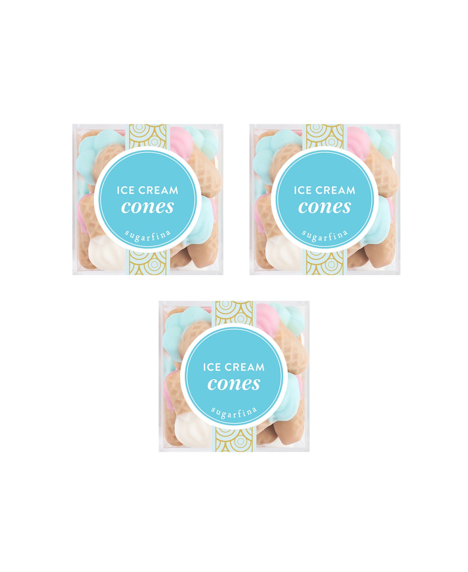 Набор мороженого в рожках Sugarfina - Small Cube Kit (упаковка 3 шт.)