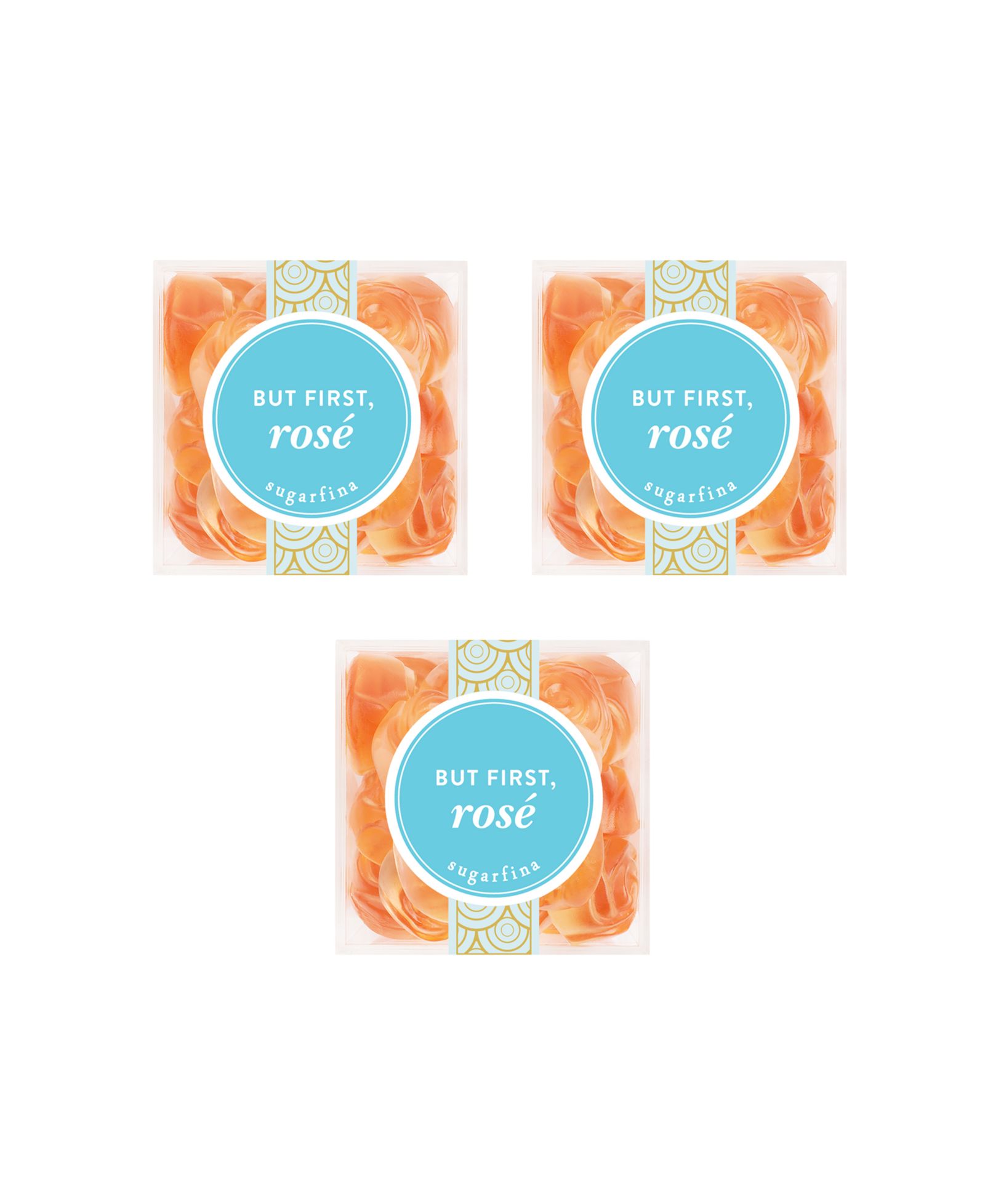 Набор конфет Sugarfina But First, Rose (Roses) - Small Cube Kit (Pack of 3)