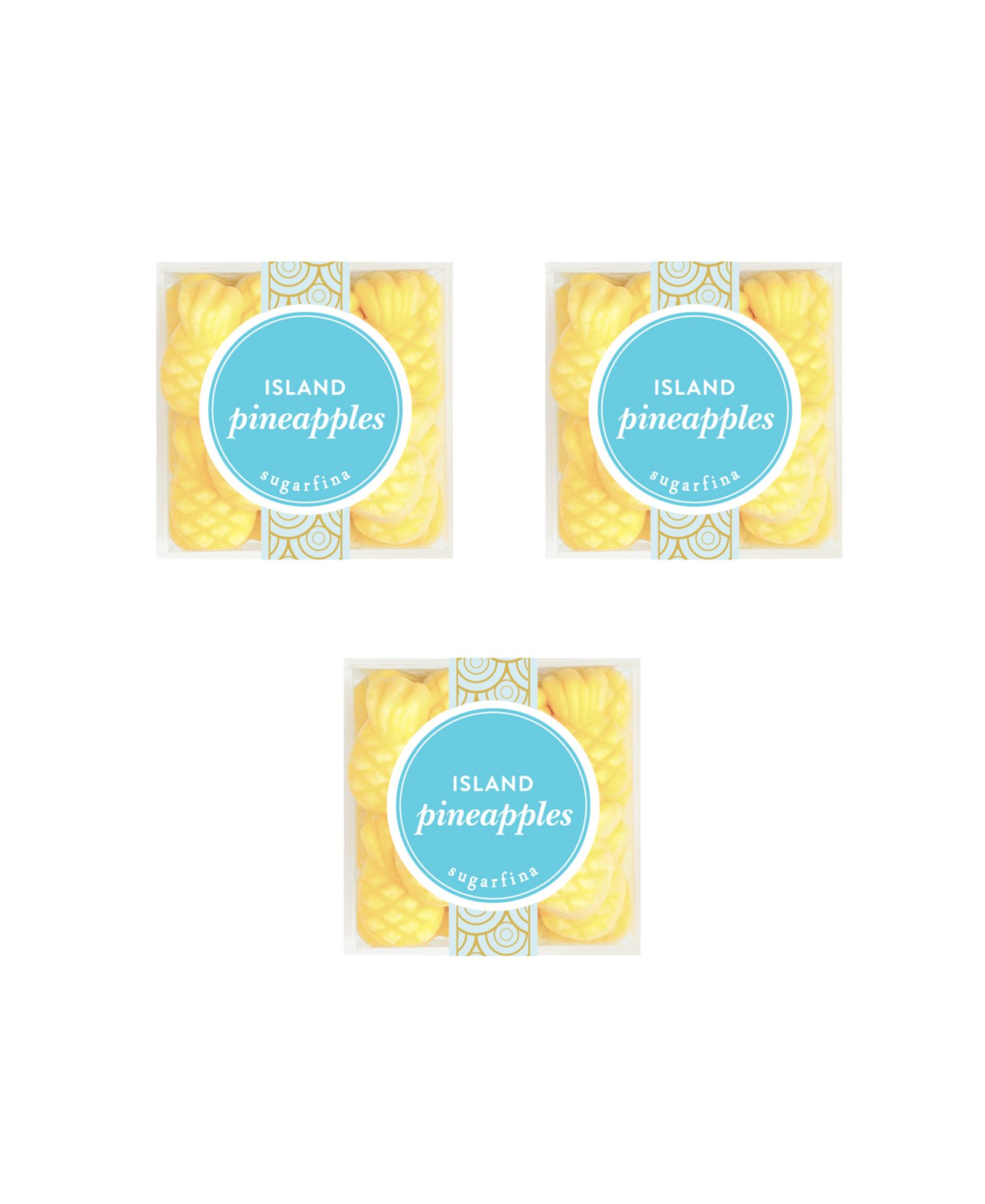 Набор Sugarfina Island Pineapples - Small Cube Kit, 3 штуки