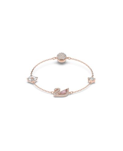 Браслет Swarovski Dazzling Swan с магнитной застежкой, позолоченный