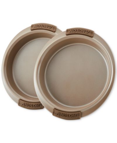 Anolon Advanced Bronze Nonstick Bakeware 9" Round Cake Pans, Set of 2