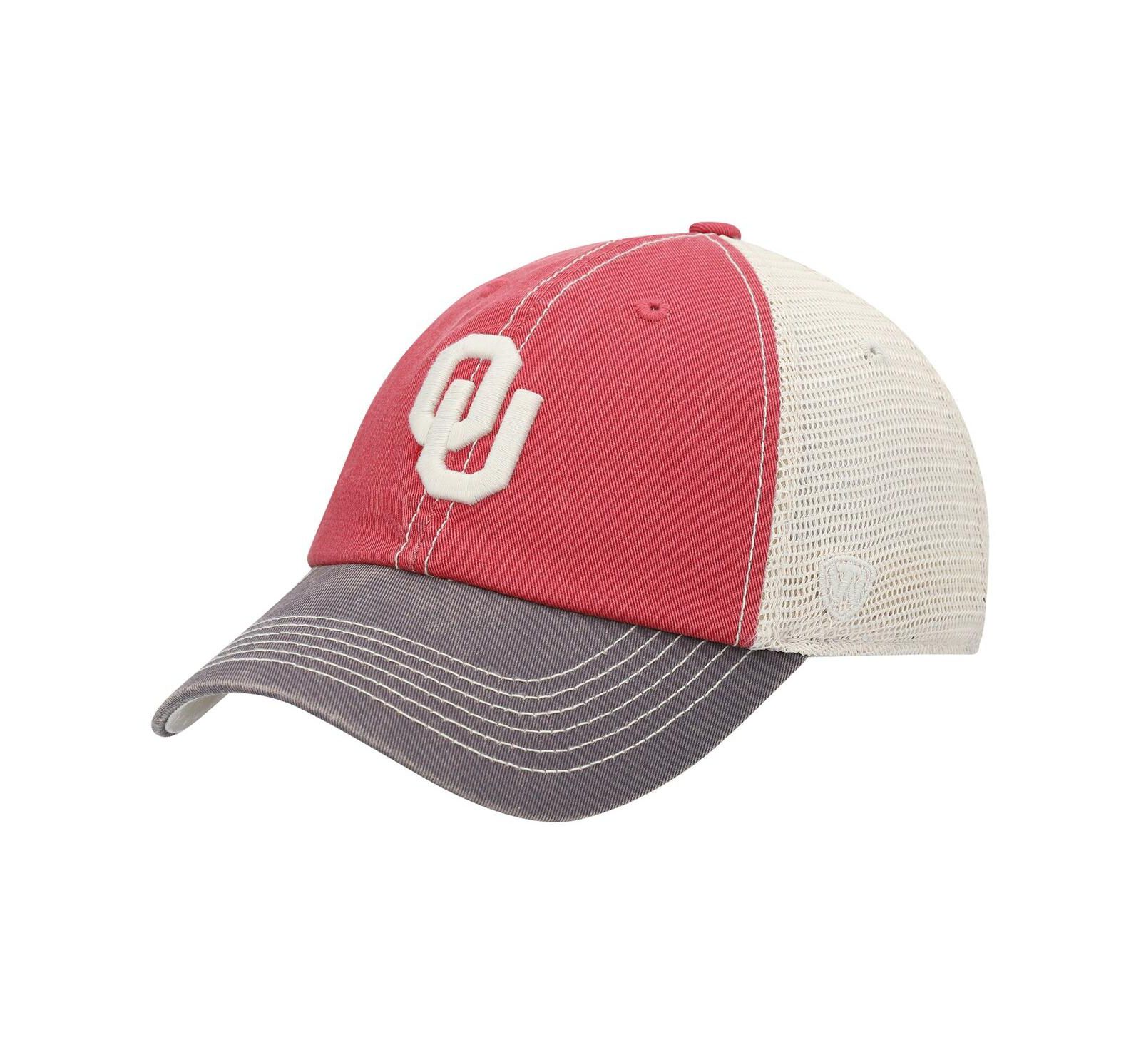 Men's Oklahoma Sooners Top of the World Offroad Trucker Adjustable Hat - Crimson