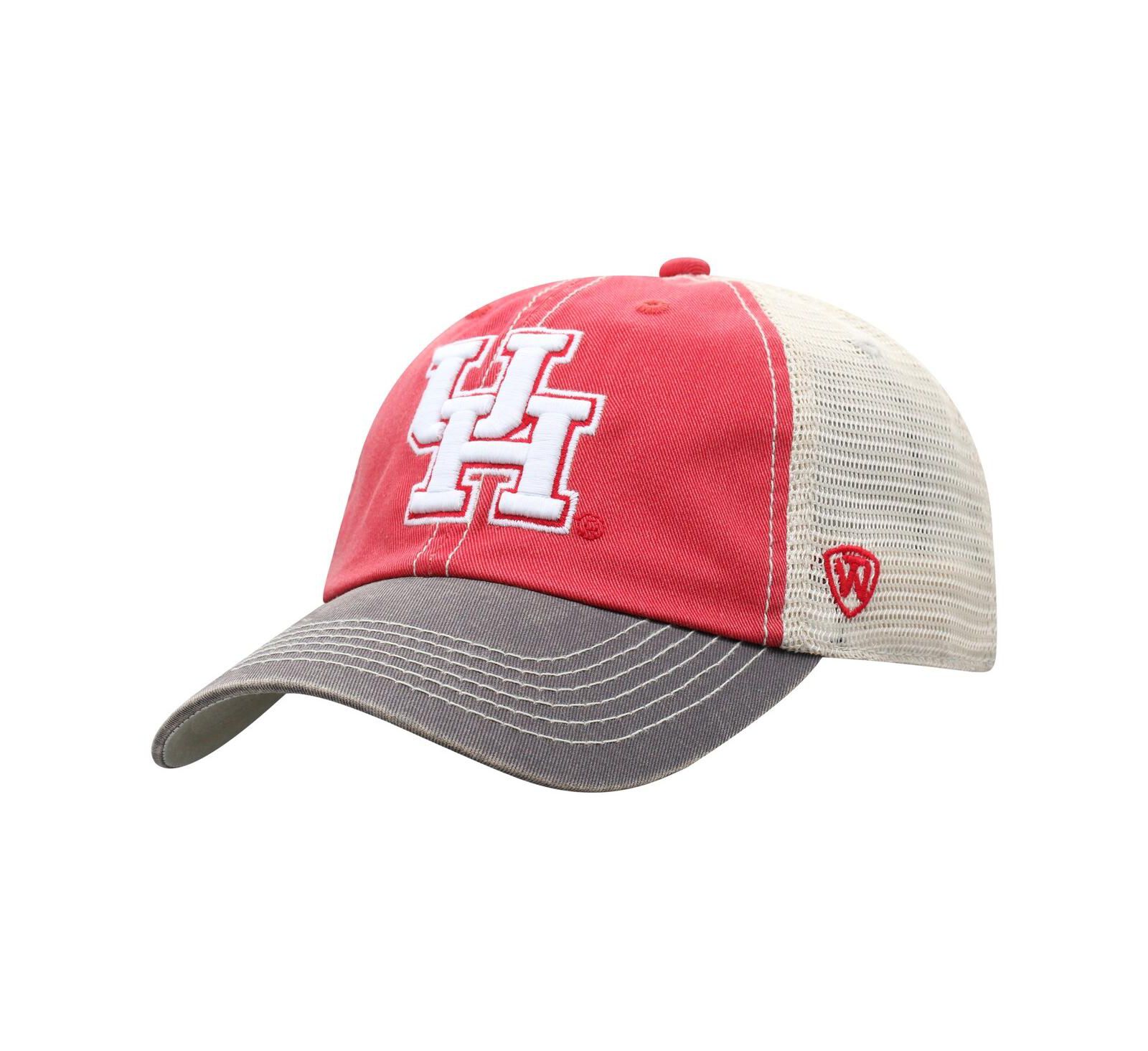 Men's Top of the World Red Houston Cougars Offroad Trucker Snapback Hat