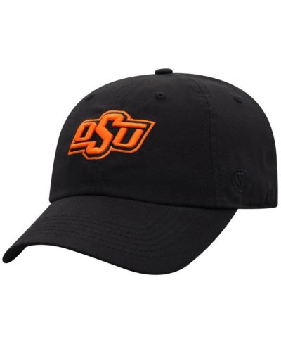 Men's Top of the World Black Oklahoma State Cowboys Staple Adjustable Hat